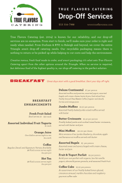 Click for PDF - True Flavors Diner