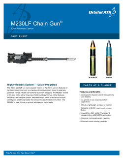 30mm M230LF Chain Gun Fact Sheet
