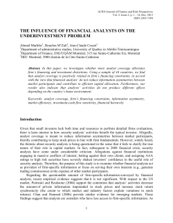 the influence of financial analysts on the underinvestment problem