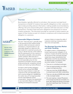 Best Execution: The Investor`s Perspective
