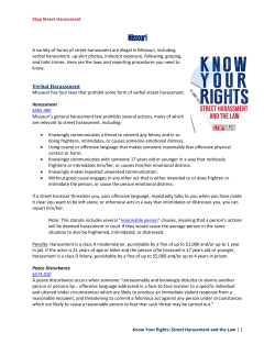 Missouri - Stop Street Harassment