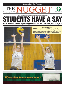 January 19, 2012 - The NAIT Nugget