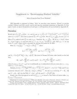 Supplement to &ldquo;Bootstrapping Realized Volatility&rdquo;