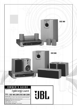 OWNER`S GUIDE