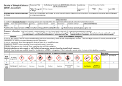 Phenol extraction of DNA/RNA - Faculty of Biological Sciences