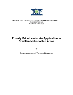 Poverty Price Levels: An Application to Brazilian Metropolitan