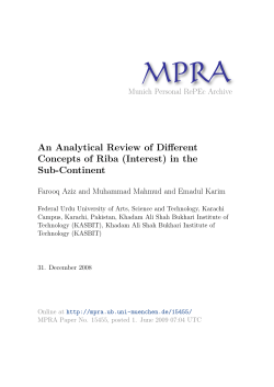 - Munich Personal RePEc Archive