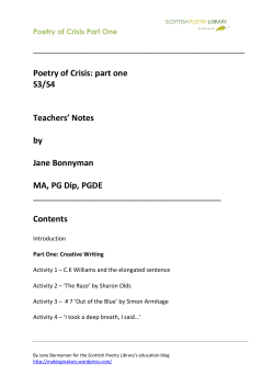 Poetry of Crisis Part One - makingmakars