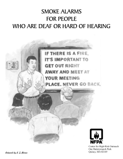 smoke alarms for people who are deaf or hard of hearing