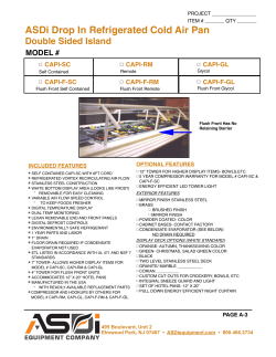 Drop In Refrigerated Cold Air Pan Double Sided Island