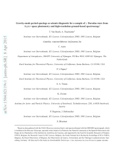 Gravity-mode period spacings as seismic diagnostic for a sample of