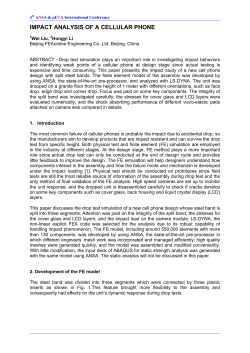 impact analysis of a cellular phone