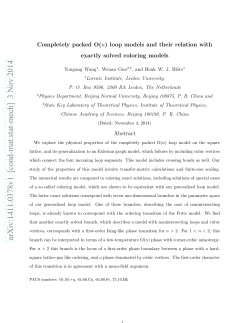 Completely packed O ($ n $) loop models and their relation with