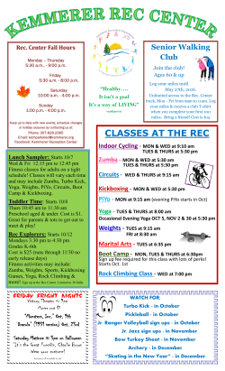 CLASSES AT THE REC