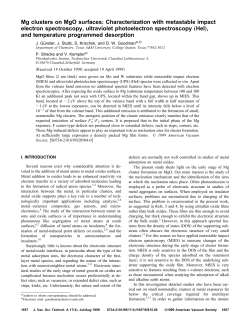 Mg clusters on MgO surfaces: Characterization