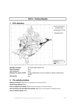 GFS 3: Tertiary Basalts 1. GFS definition 2. The salinity problem