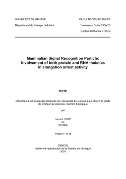 Mammalian Signal Recognition Particle