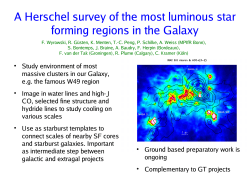 A Herschel survey of the most luminous star forming regions in the