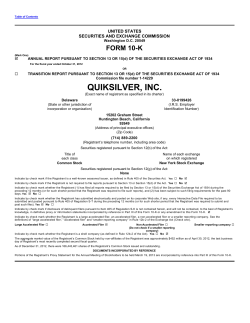 quiksilver, inc. - Investor Relations Solutions