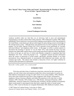 Does &ldquo;Special&rdquo; Mean Young, White and Female