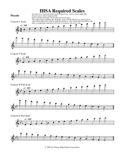IHSA Instrumental Scales