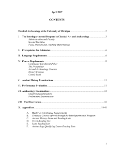 ipcaa handbook - College of Literature, Science, and the Arts