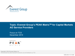 Everest Group`s PEAK Matrix for Banking AO Service Providers