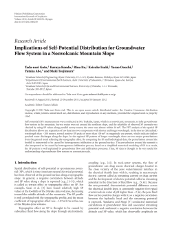 Implications of Self-Potential Distribution for Groundwater Flow