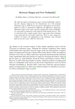 Minimum Wages and Firm Profitability