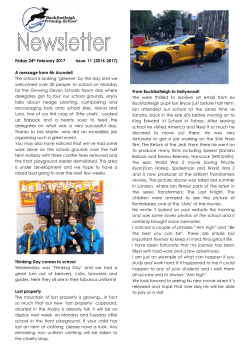 Newsletter 24th February 2017 PDF File