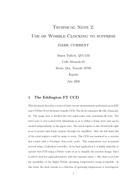 Use of Wobble Clocking to suppress dark current
