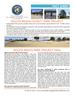 GOLETA BEACH COUNTY PARK PROJECT