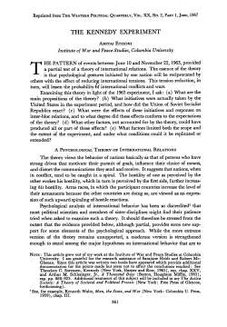 the kennedy experiment