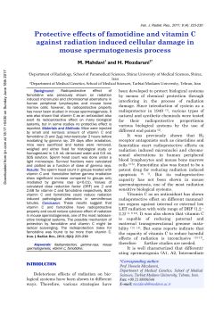 Protective effects of famotidine and vitamin C against radiation