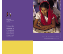 WHAT DOES EDUCATION MEAN TO ME?