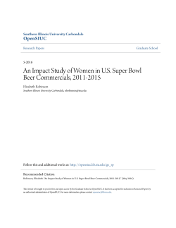 An Impact Study of Women in U.S. Super Bowl Beer Commercials