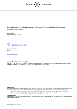 EMM and MNE theory - Research portal
