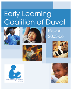 child outcomes evaluation 2005-2006 report