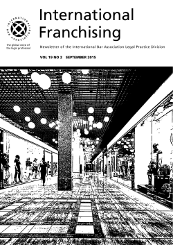 Supply Chain Issues, International Franchising