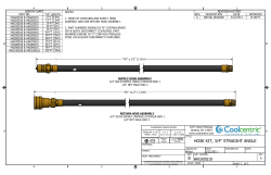 HOSE KIT, 3/4" STRAIGHT ANGLE