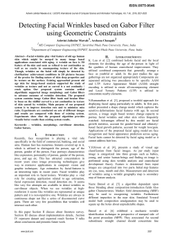 Detecting Facial Wrinkles based on Gabor Filter using