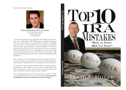 Mistake - Keys to the IRA Kingdom