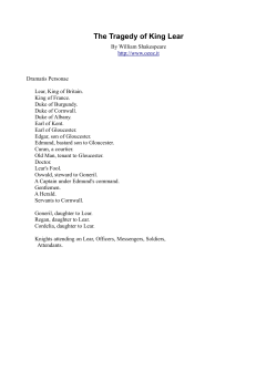 The Tragedy of King Lear