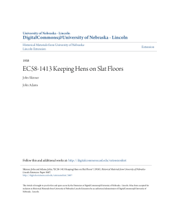 EC58-1413 Keeping Hens on Slat Floors
