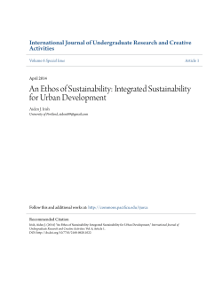 An Ethos of Sustainability: Integrated Sustainability for Urban