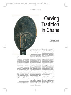 Carving Tradition in Ghana