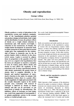 Obesity and reproduction