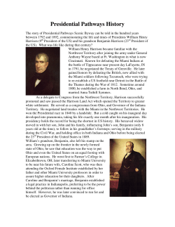 Presidential Pathways History - The Whitewater Canal Scenic Byway