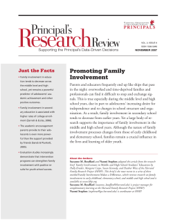 Promoting Family Involvement