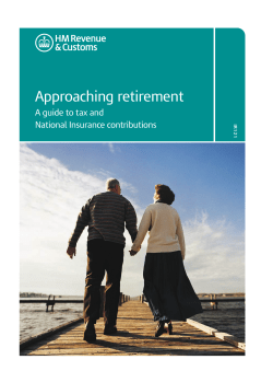 IR121 - Approaching retirement A guide to tax and National